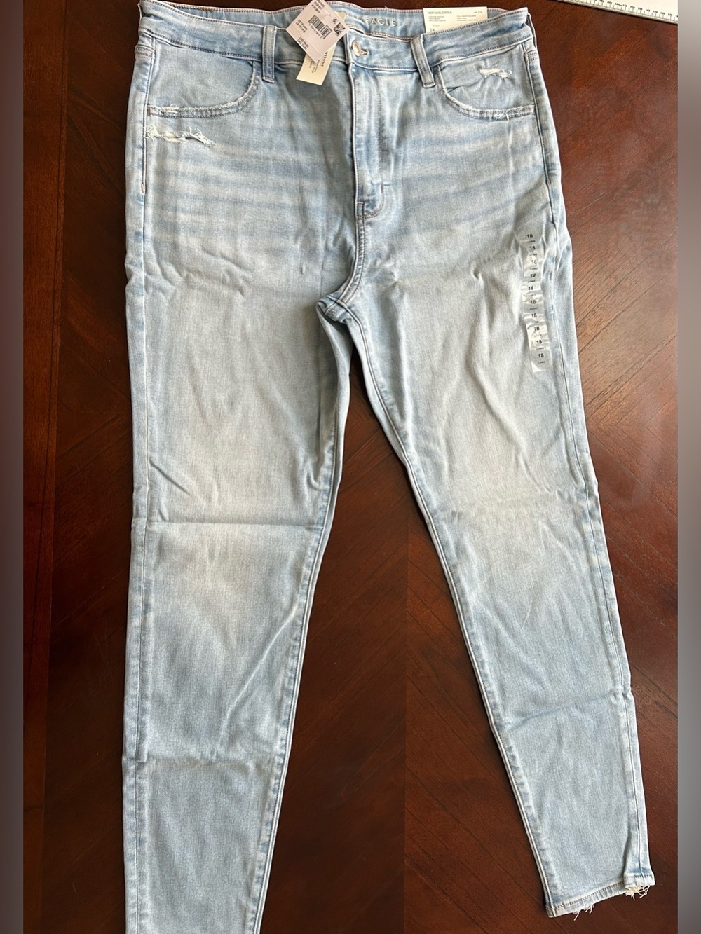 New American Eagle Outfitters Light Blue Stretch Jeans size 18